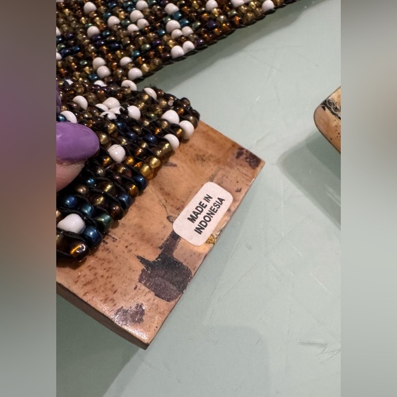 Multi-colored Belt glass beads - Picture 4 of 4